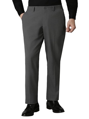 Louis Philippe Regular Fit Mid Rise Trouser